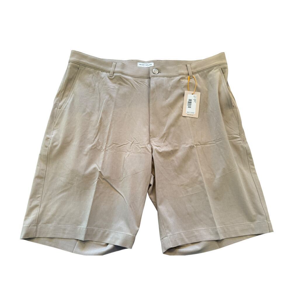 Peter Millar Men's Sand Shackleford Performance Hybrid Classic Shorts Size 36 - Picture 4 of 7